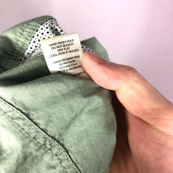 La Vie Rebecca Taylor Sage Green Tie Front Paperbag Waist Pants Size 27 - Picture 11 of 11